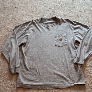 Carhartt Gray Long Sleeve Men's Shirt